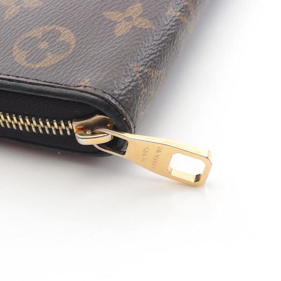 LOUIS VUITTON Brown Monogram Leather Wallet - Picture 12 of 12